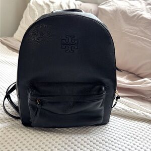 Tory Burch Black Leather Thea Backpack